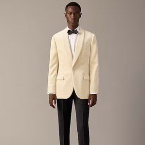 J.Crew Ivory Velvet Shawl Collar Blazer 34 Short
